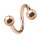 Piercing Spirale - Stahl - Rosegold