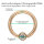 Piercing Klemmring - Rosegold - Kristall - Klar
