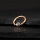 Piercing Klemmring - Rosegold - Kristall - Klar