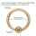 Piercing Klemmring - Rosegold - Kristall - Pfirsich