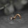 Nasenpiercing gebogen - Rosegold - Kristall