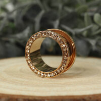 Flesh Tunnel - Rosegold - Kristall - Pfirsich - Schutzschicht