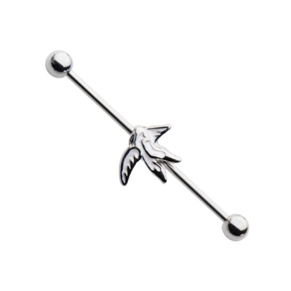 Piercing Stab - Industrial - Silber - Schwalbe