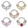 Septum Klicker - Ring - Ornament - Kristall - Eckig