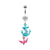 Bananabell Piercing - Anchor - Blue - Swallow