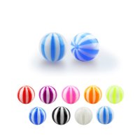 Piercing Ball - Acrylic - Stripes