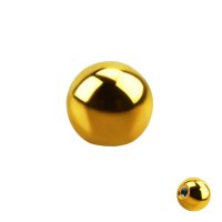 Piercing Kugel - Stahl - Gold