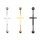Piercing Stab - Industrial - Kreuz - 3 Farben