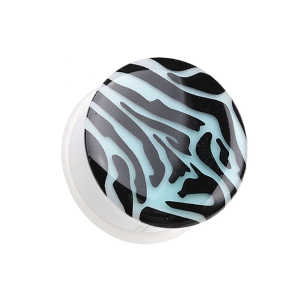 Picture Plug - Glow in the dark - Weiß - Zebra