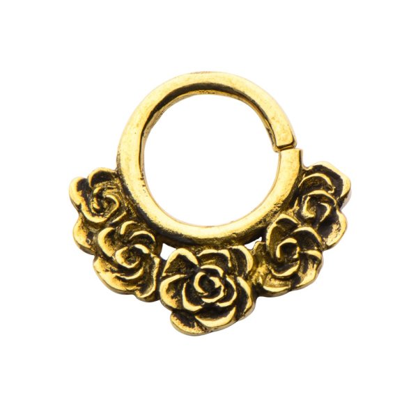 Septum Piercing - Messing - Gold - Rosen