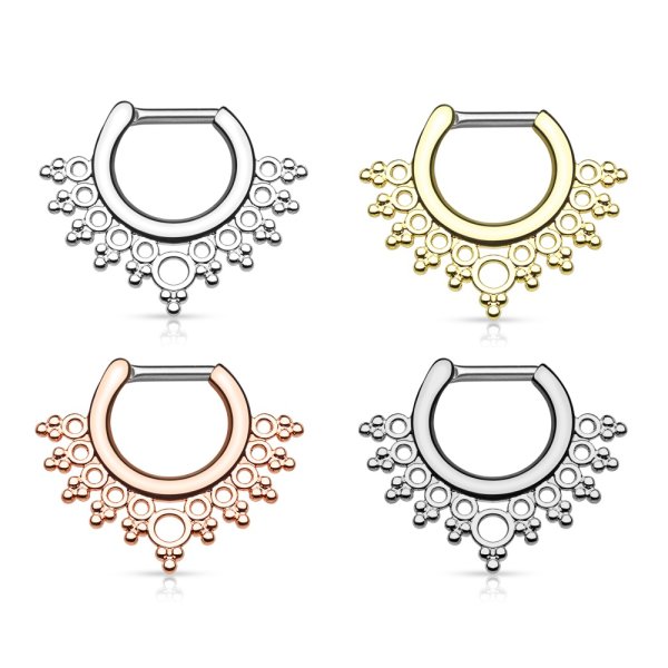 Septum Klicker - Verzierung - Kreise