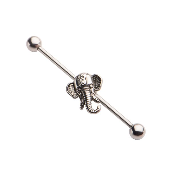 Piercing Stab - Industrial - Silber - Elefant