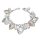 Armband - Silber - Herzen - Schloss - Perlen