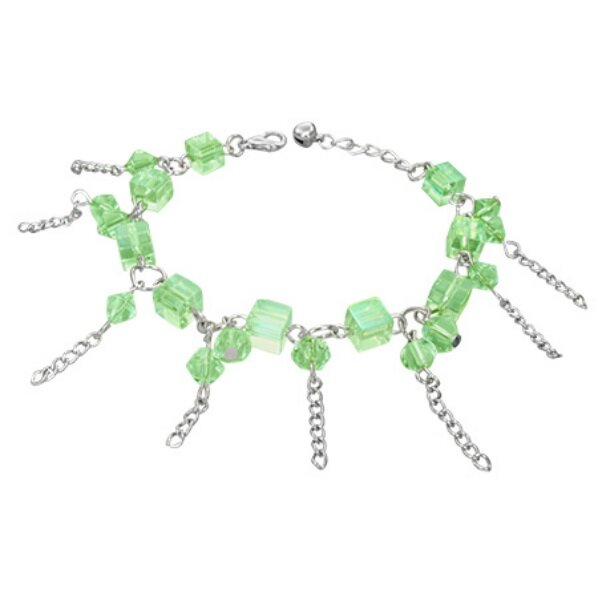 Armband - Silber - Ketten - Perlen - Grün