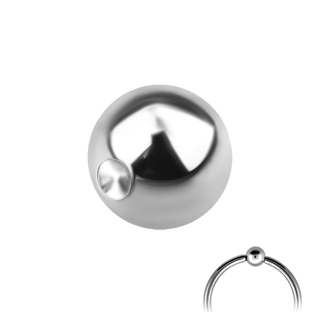 Treuheld Klemmkugelring Aus Titan - 1,6 Mm Stärke, 4 Mm Kugel, In 6 Durchmessern