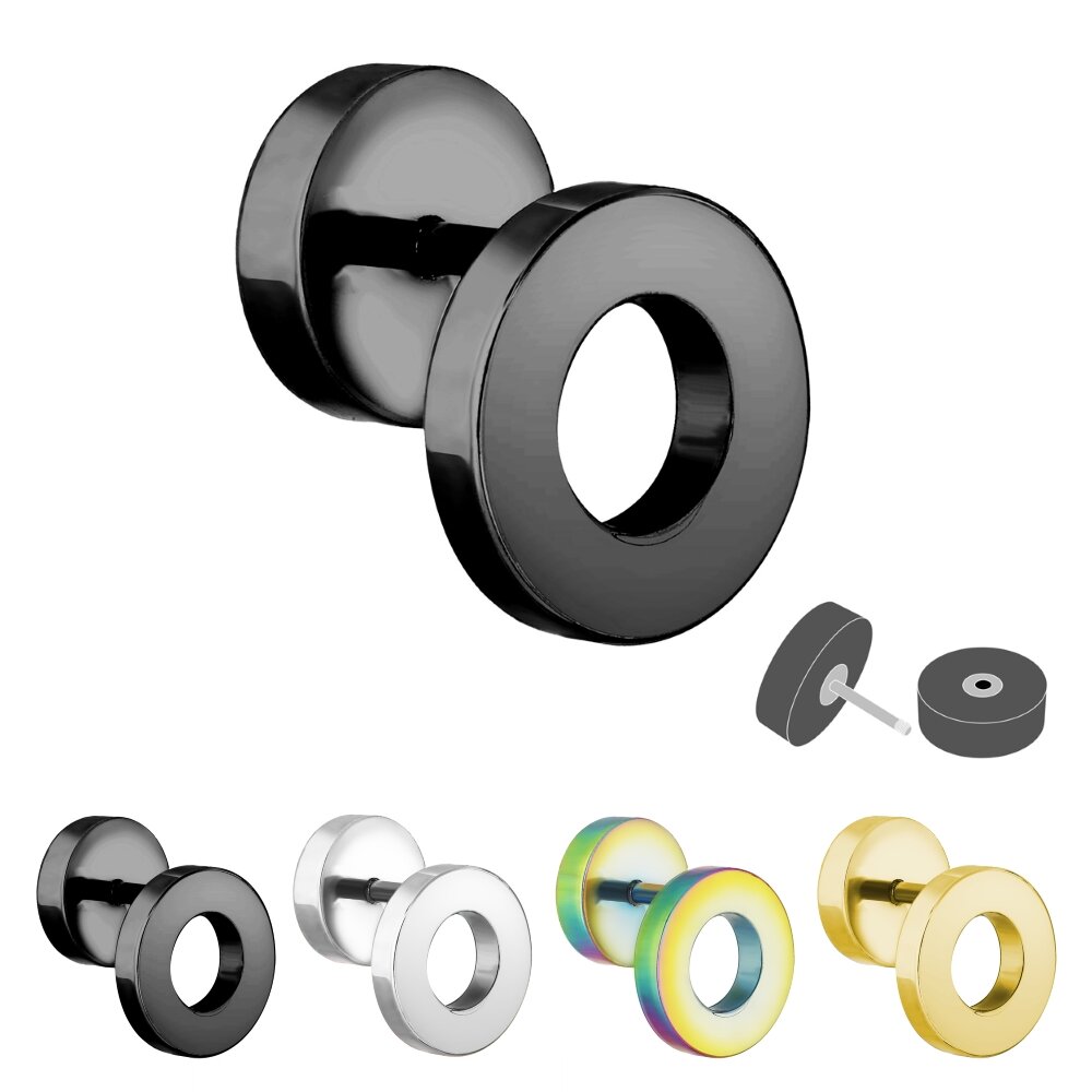 Piercing Fake Tunnel Stahl Bunt 9 95