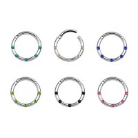 Segmentring Piercing - Klicker - Segmentklicker - Silber...