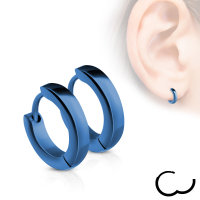Treuheld® Schmale Creolen Ohrringe aus Edelstahl 6 Farben 