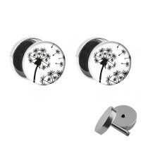 Pusteblume Ohrstecker - Fake Plug Set | 10mm |...