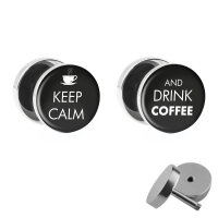 Motiv Fake Plug Set - Keep Calm and drink Coffee