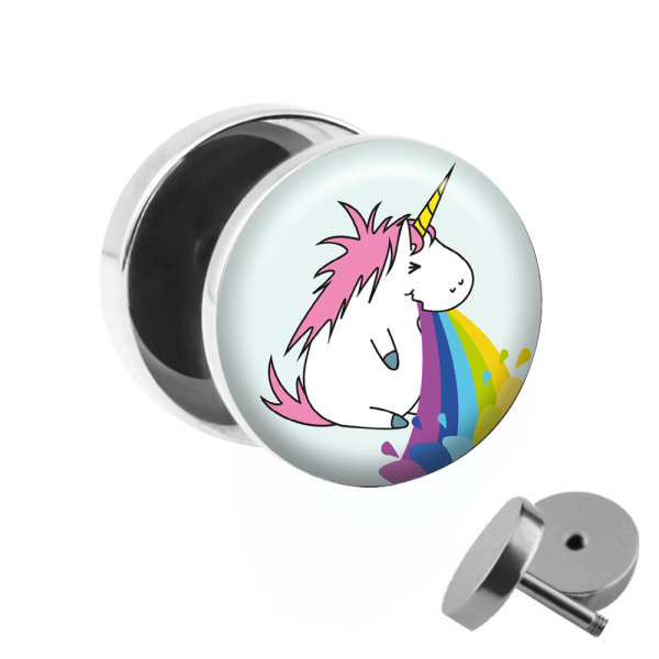 Motiv Fake Plug - Kotzendes Einhorn