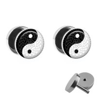 Motiv Fake Plug Set - Yin Yang - Ornamente