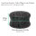 Lava Stein Ohr Plug | Flesh Tunnel Plug | Schwarz 10mm
