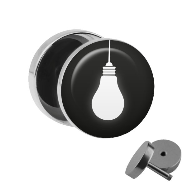 Motiv Fake Plug - Glühbirne - Weiß