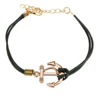 Armband - Leder - Anker