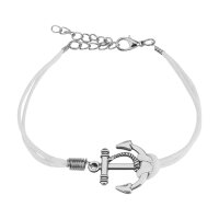 Armband - Leder - Anker