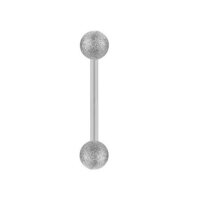 Piercing Stab - Stahl - Silber - Diamant