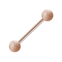 Piercing Stab - Stahl - Rosegold - Diamant