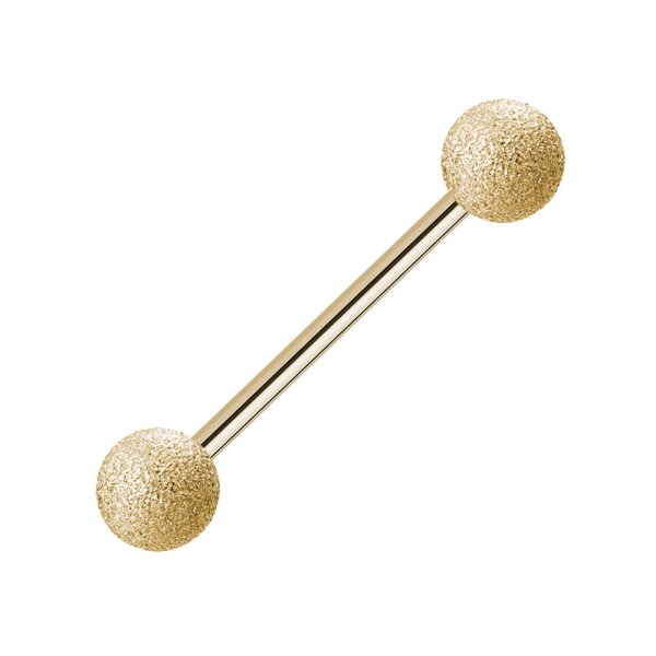 Piercing Stab - Stahl - Gold - Diamant