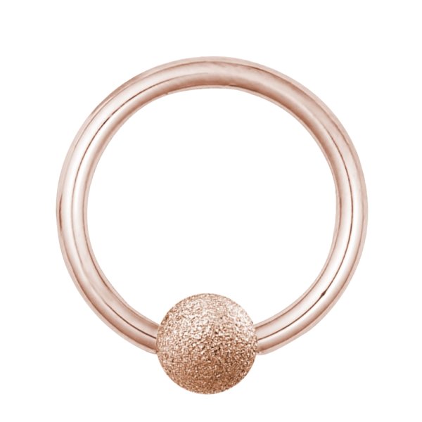 Piercing Klemmring - Stahl - Diamant - Rosegold