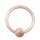 Piercing Klemmring - Stahl - Diamant - Rosegold