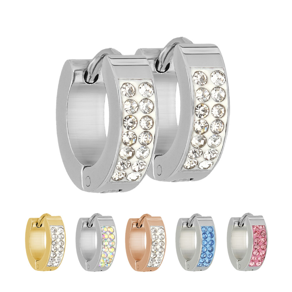 Treuheld Creolen 2mm Schmal - Edelstahl Ohrringe | 13 Farben & 3 Größen