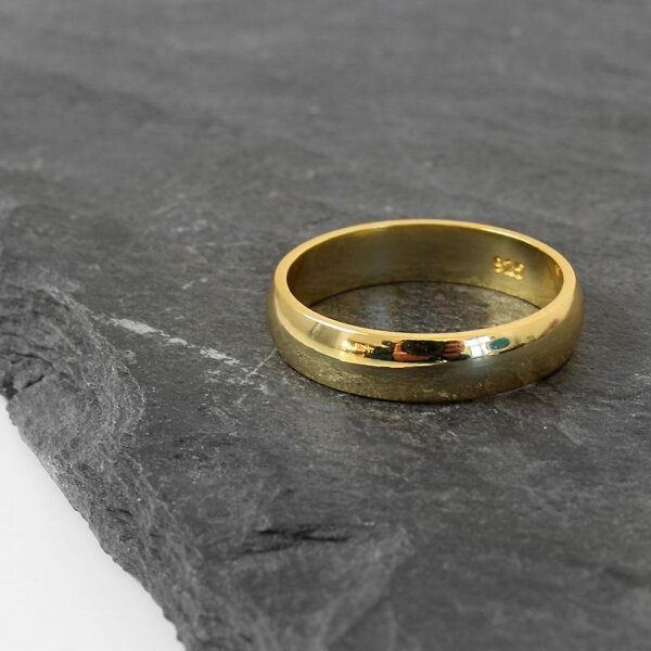 Treuheld 925 Sterling Silber Ring – Diamant-Optik Sandgestrahlt, 12 Größen & 4 Breiten | Hochzeitsring, Damen- & Herrenring