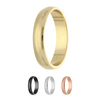 Ring - 925 Silber - Gl&auml;nzend - 4 Breiten - Gold