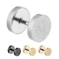 Piercing Fake Plug - Steel - Diamond