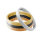 Ring - Edelstahl - 4 Breiten - Diamant - Gold