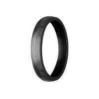Ring - Edelstahl - 4 Breiten - Matt - Schwarz [29.] - Breite: 4mm - Ringgröße: 53
