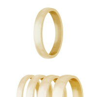 Ring - Stainless Steel - 4 Width - Matte - Gold