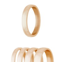 Ring - Edelstahl - 4 Breiten - Matt - Rosegold