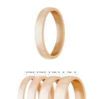 Ring - Edelstahl - 4 Breiten - Matt - Rosegold