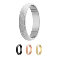 Ring - 925 Silber - 4 Breiten - Diamant - Silber