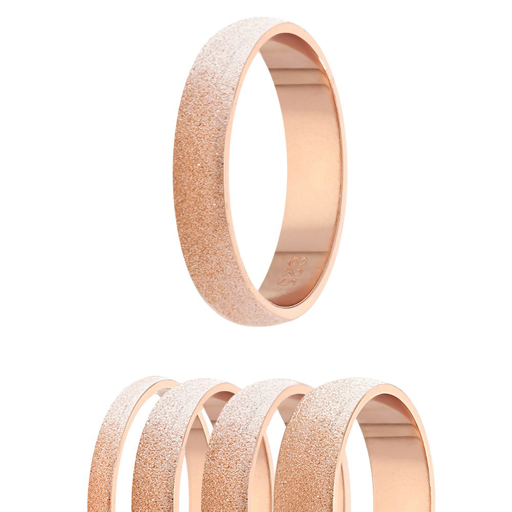 Ring 925 Silber 4 Breiten Diamant Rosegold 18 95