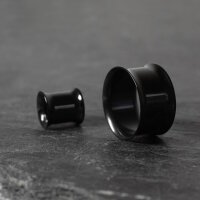 Titan Flesh Tunnel - Double Flare - Schwarz