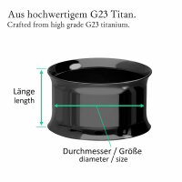 Titan Flesh Tunnel - Double Flare - Schwarz