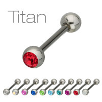 Piercing Stab - Titan - Silber - 1 Kristall