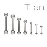 Piercing Stab - Titan - Silber - 1 Kristall